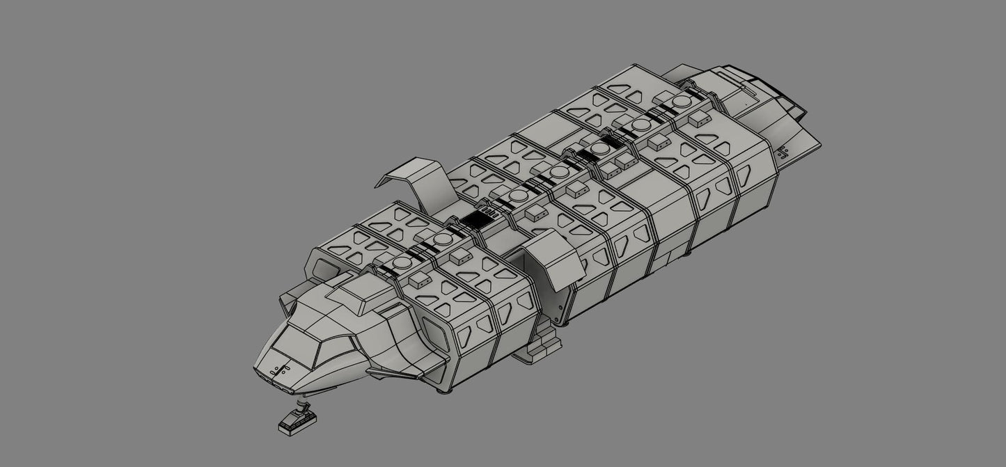 V - 8 - Module Transport ship (Sparse Print)