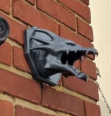 Dragon/ Gargoyle style, decorative outlet pipe vent cover